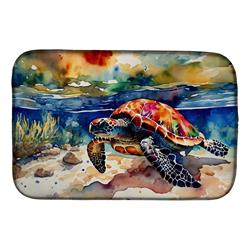 DAC2806DDM 21 x 14 in. Loggerhead Sea Turtle Dish Drying Mat