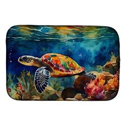 DAC2808DDM 21 x 14 in. Loggerhead Sea Turtle Dish Drying Mat