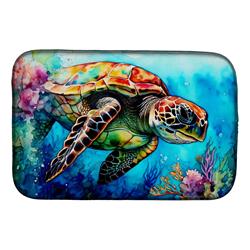 DAC2809DDM 21 x 14 in. Loggerhead Sea Turtle Dish Drying Mat