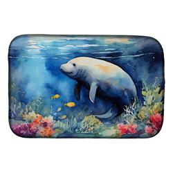 DAC2811DDM 21 x 14 in. Manatee Dish Drying Mat
