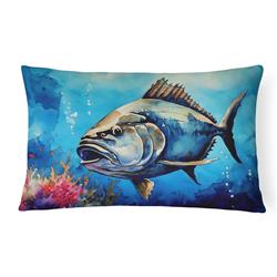 16 x 12 in. Unisex Bluefin Tuna Throw Pillow