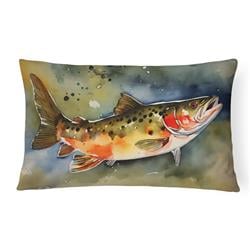 16 x 12 in. Unisex Brook Trout Throw Pillow