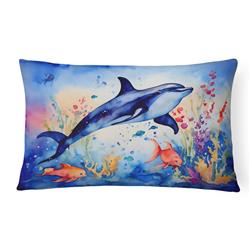 16 x 12 in. Unisex Dolphin Throw Pillow