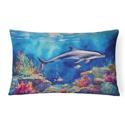 16 x 12 in. Unisex Dolphin Throw Pillow