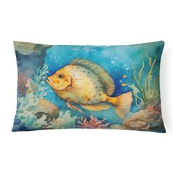 16 x 12 in. Unisex Flounder Throw Pillow
