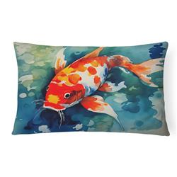 16 x 12 in. Unisex Koi Fish Throw Pillow