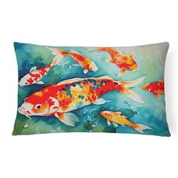 16 x 12 in. Unisex Koi Fish Throw Pillow
