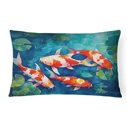 16 x 12 in. Unisex Koi Fish Throw Pillow