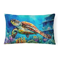 16 x 12 in. Unisex Loggerhead Sea Turtle Throw Pillow