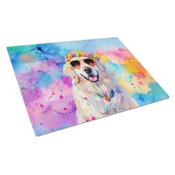 DAC2515LCB 15 x 12 in. Great Pyrenees Hippie Dawg Glass Cutting Board - Large