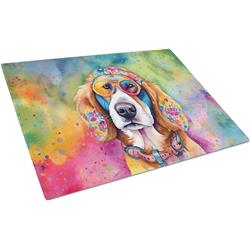 DAC2582LCB 15 x 12 in. Hippie Dawg Glass Cutting Board - Large