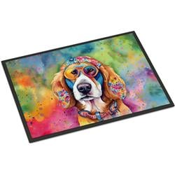 18 x 27 in. Unisex Hippie Dawg Doormat
