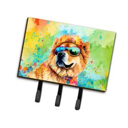 9 x 6 in. Unisex Chow Chow Hippie Dawg Leash or Key Holder