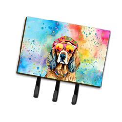 9 x 6 in. Unisex Cocker Spaniel Hippie Dawg Leash or Key Holder