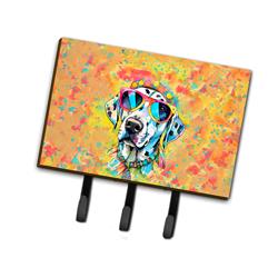 9 x 6 in. Unisex Dalmatian Hippie Dawg Leash or Key Holder