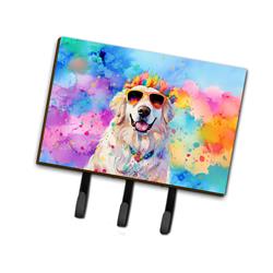 9 x 6 in. Unisex Great Pyrenees Hippie Dawg Leash or Key Holder