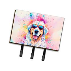 9 x 6 in. Unisex Great Pyrenees Hippie Dawg Leash or Key Holder