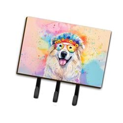 9 x 6 in. Unisex Great Pyrenees Hippie Dawg Leash or Key Holder