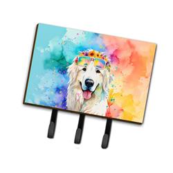 9 x 6 in. Unisex Great Pyrenees Hippie Dawg Leash or Key Holder