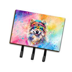 DAC2519TH68 9 x 6 in. Unisex Keeshond Hippie Dawg Leash or Key Holder