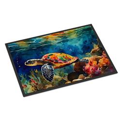 18 x 27 in. Unisex Loggerhead Sea Turtle Doormat