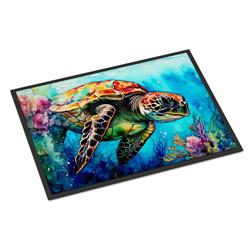 18 x 27 in. Unisex Loggerhead Sea Turtle Doormat