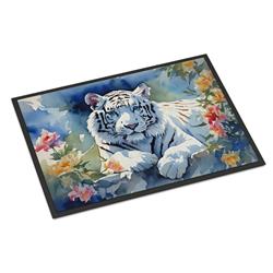 0.15 x 18 x 27 in. White Tiger Doormat