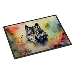 0.15 x 18 x 27 in. Wolves Wolf Doormat