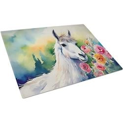 0.2 x 15 x 12 in. Llama Glass Cutting Board, Large