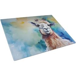 0.2 x 15 x 12 in. Llama Glass Cutting Board, Large