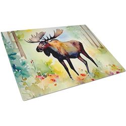 0.2 x 15 x 12 in. Moose Glass Cutting Board, Large