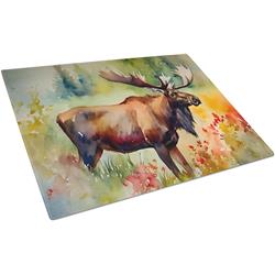0.2 x 15 x 12 in. Moose Glass Cutting Board, Large