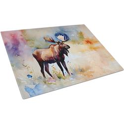 0.2 x 15 x 12 in. Moose Glass Cutting Board, Large