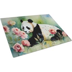 0.2 x 15 x 12 in. Panda Glass Cutting Board, Large