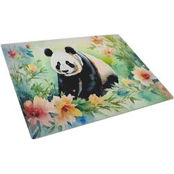 0.2 x 15 x 12 in. Panda Glass Cutting Board, Large