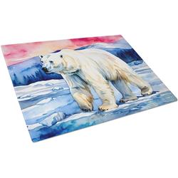 0.2 x 15 x 12 in. Polar Bear Glass Cutting Board, Large