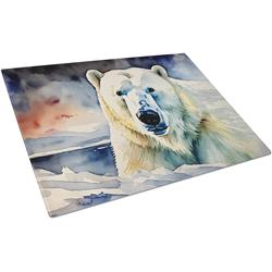 0.2 x 15 x 12 in. Polar Bear Glass Cutting Board, Large