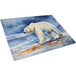 0.2 x 15 x 12 in. Polar Bear Glass Cutting Board, Large