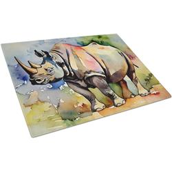 0.2 x 15 x 12 in. Rhinoceros Glass Cutting Board, Large
