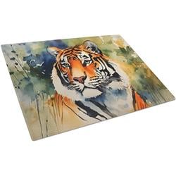 0.2 x 15 x 12 in. Tiger Glass Cutting Board, Large