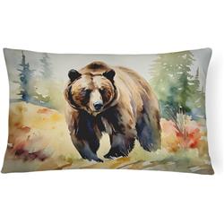 3 x 16 x 12 in. Grizzly Bear Throw Pillow