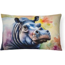3 x 16 x 12 in. Hippopotamus Throw Pillow
