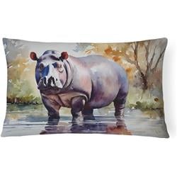 3 x 16 x 12 in. Hippopotamus Throw Pillow