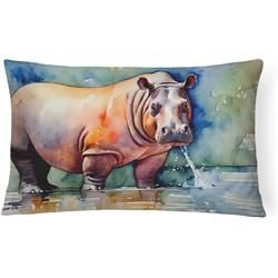 3 x 16 x 12 in. Hippopotamus Throw Pillow