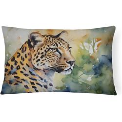 3 x 16 x 12 in. Leopard Throw Pillow