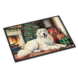 0.15 x 24 x 36 in. Great Pyrenees Cozy Christmas Doormat