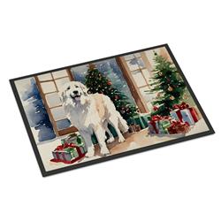 0.15 x 24 x 36 in. Great Pyrenees Cozy Christmas Doormat