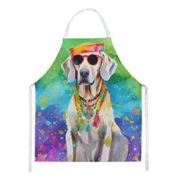 Picture of Carolines Treasures DAC2565APRON 0.01 x 30 x 27 in. Weimaraner Hippie Dawg Apron