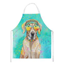 Picture of Carolines Treasures DAC2566APRON 0.01 x 30 x 27 in. Weimaraner Hippie Dawg Apron