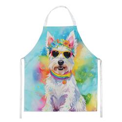 Picture of Carolines Treasures DAC2570APRON 0.01 x 30 x 27 in. Westie Hippie Dawg Apron
